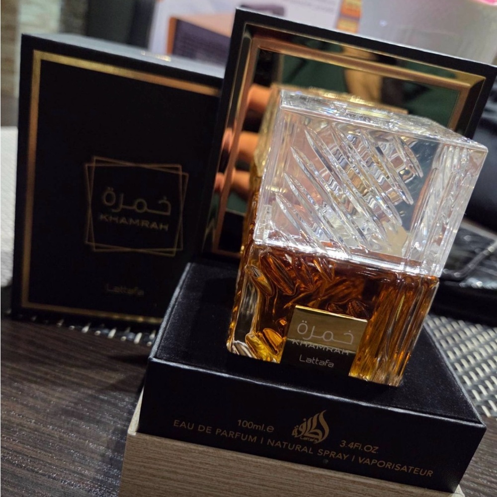 Lattafa Khamrah Eau de Parfum for Men - Gold and Black
